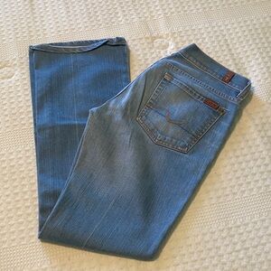 7 For All Mankind Women's Blue Boot Cut Jeans
